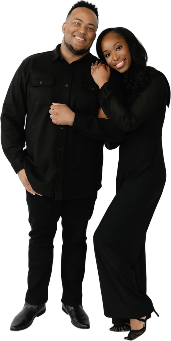 Jeremy and Shanriell Dudley standing together, smiling